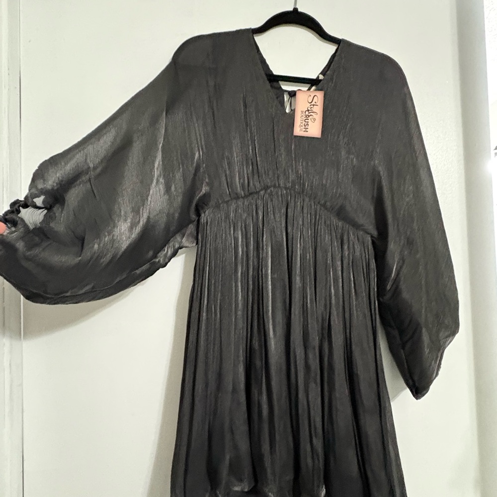 JODIFL Black Chiffon Dress